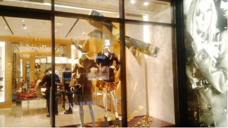 Burberry window design